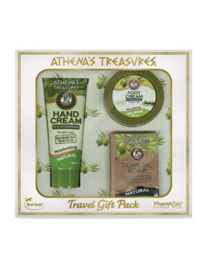 Travel Gift Pack 2C : Foot Cream Aloe Vera 75ml - Hand Cream Natural 60ml - Soap Natural 100gr