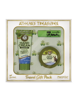 Travel Gift Pack 3C : Hand Cream Donkey Milk 75ml - Hand Cream Donkey Milk 60ml - Lip Balm Aloe Vera 3,5gr